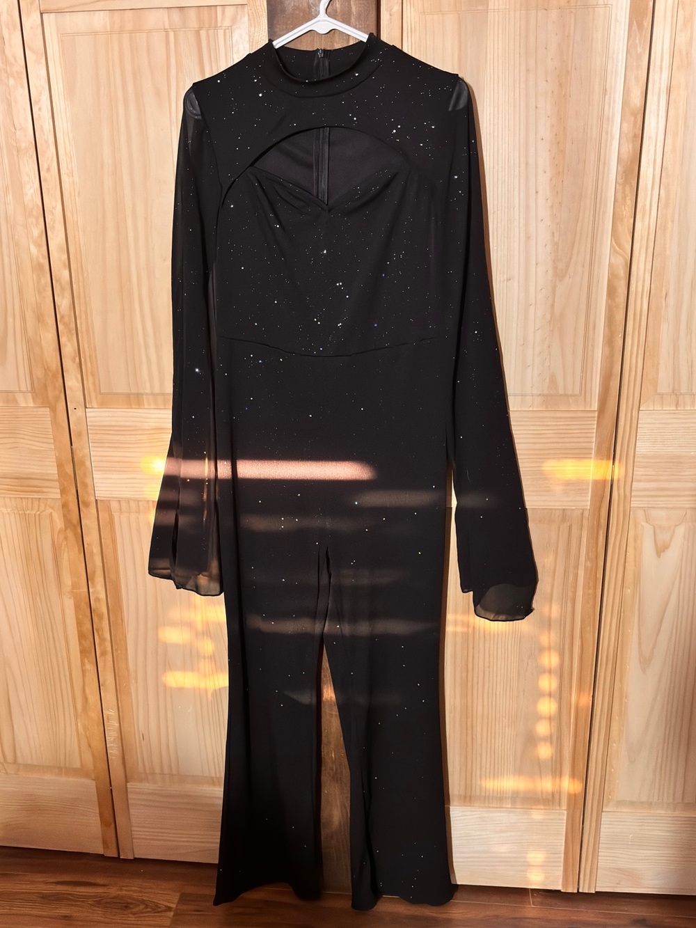 Sparkle Detached Long-Sleeve Jumpsuit